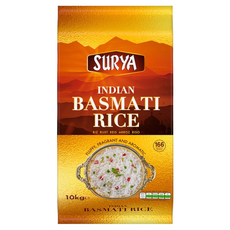 Surya Indian Basmati Rice 10KG for £10 - Clubcard Price