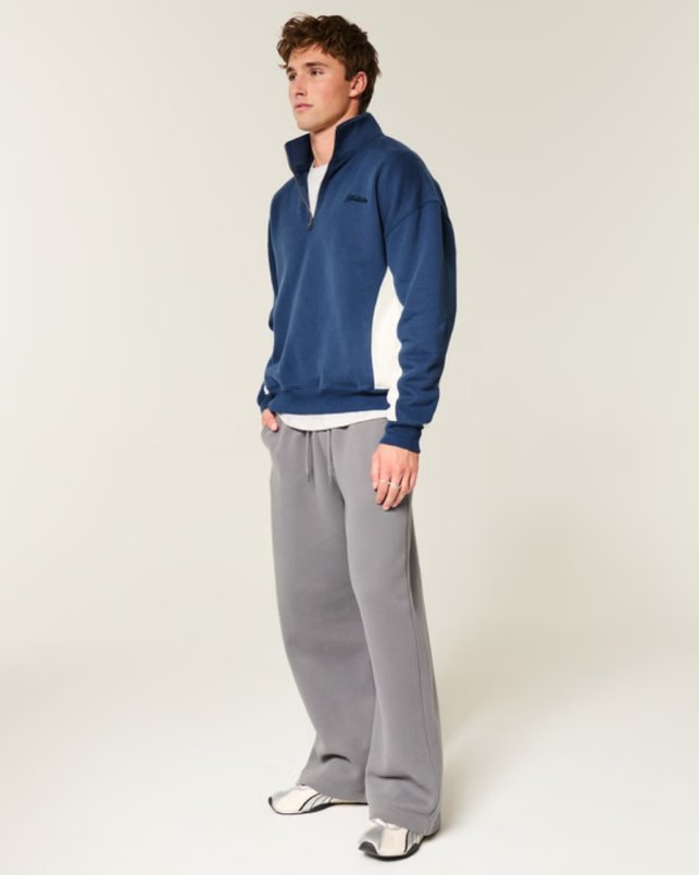 Boxy Logo Quarter-Zip Sweatshirt for £10.99