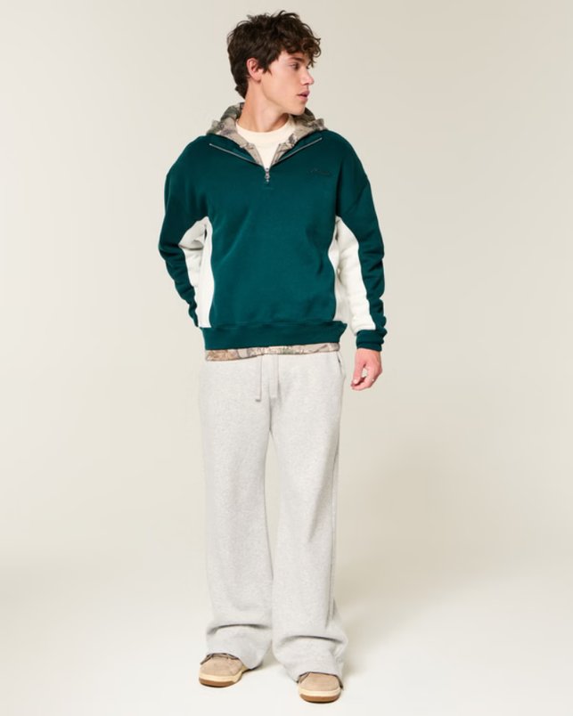 Boxy Logo Quarter-Zip Sweatshirt for £10.99