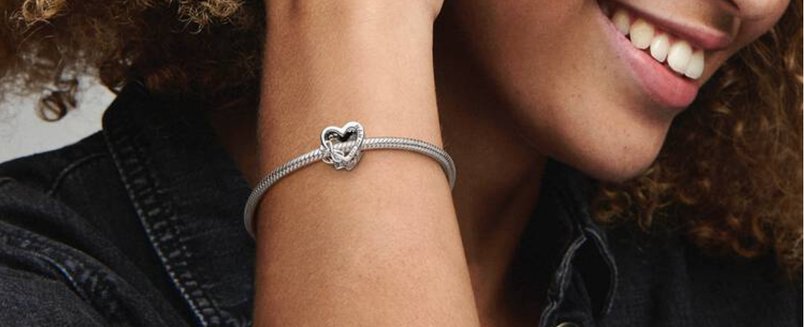 Love You Mum Infinity Heart Charm Sterling silver - £19.00
