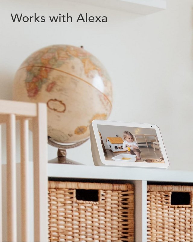 Nooie 2K WiFi Baby Monitor with Night Vision and Alexa for £13.30