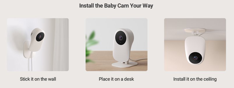 Nooie 2K WiFi Baby Monitor with Night Vision and Alexa for £13.30