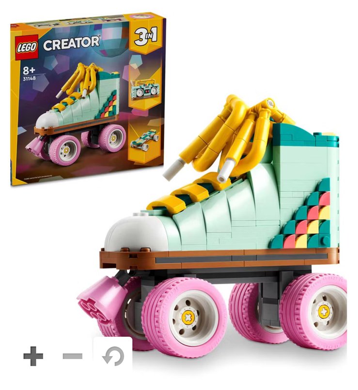 LEGO Creator 3in1 Retro Roller Skate Toy for £24.99