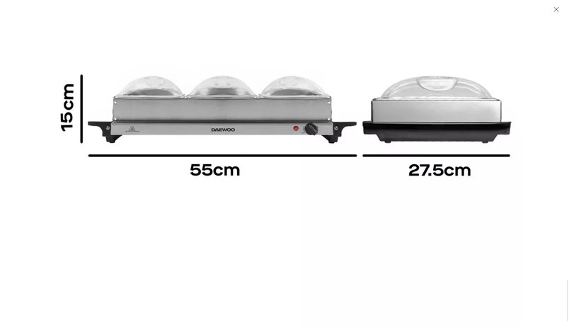 Daewoo EGL 4-Pot Buffet Server and Hot Plate for £29.99