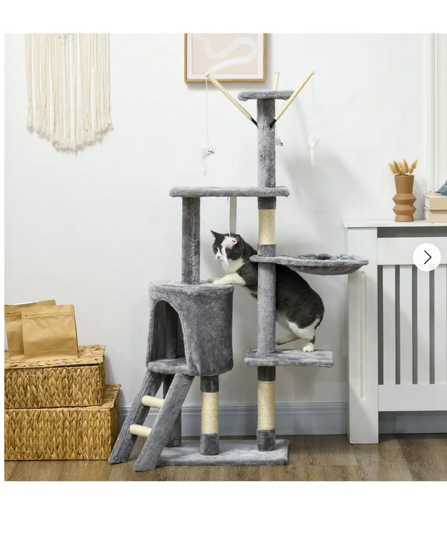 Cat Tree Kitty Activity Centre Scratching Post With Toys 5-tier for £31.45