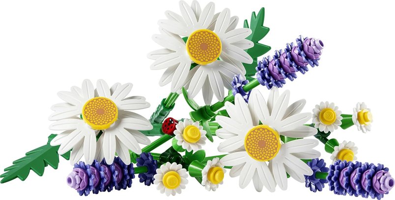 LEGO Botanicals Daisies - DIY Flower Bouquet with Faux Daisies & Lavender for £8.67 with voucher