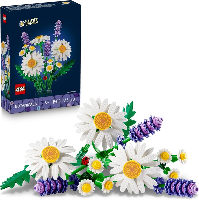 LEGO Botanicals Daisies - DIY Flower Bouquet with Faux Daisies & Lavender for £8.67 with voucher