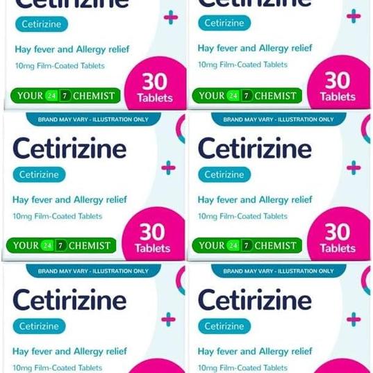 6-Month Supply of Cetirizine Hayfever Allergy Tablets for £3.29