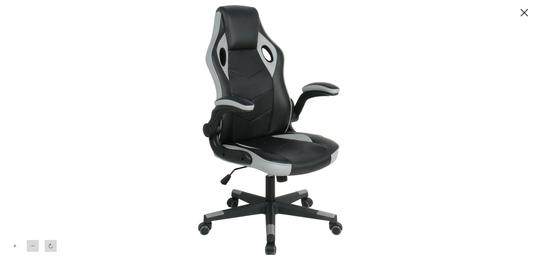 Special buy - When it's gone, it's gone  - Grey &amp; black Gaming chair for £39