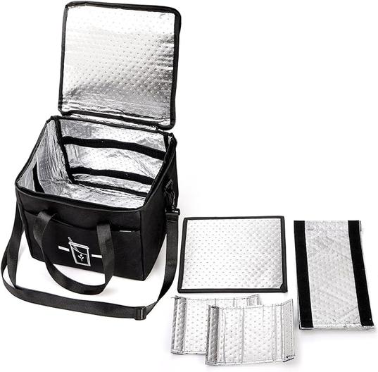 ZEAYEA Insulated Drink Caddy – 4-cup reusable carrier with removable dividers for £5.99