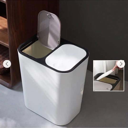 15L Double Compartments Rubbish Dustbin  for £11