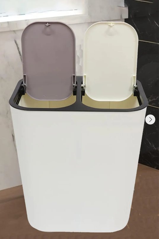 15L Double Compartments Rubbish Dustbin for £11