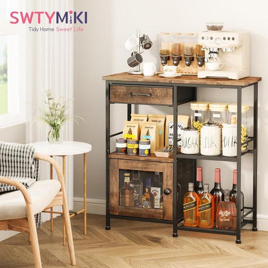 Farmhouse Coffee Bar Cabinet for £49.99