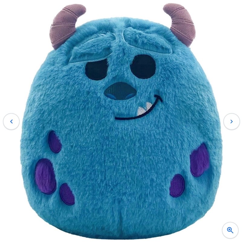 Original Squishmallows Fuzz-A-Mallows Disney Plush Monsters, Inc. Sulley 20cm for £3