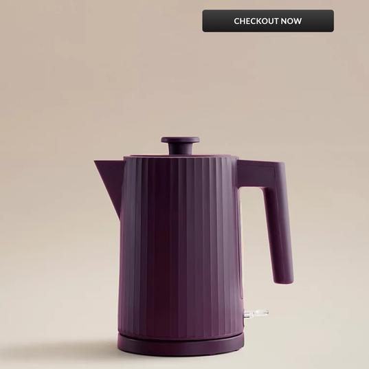 Burgundy Ribbed Fast Boil Kettle 1.7L for £12