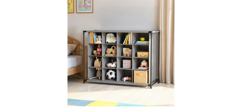 4-Tier 16-Grid Rack Storage Organizer for £6.99