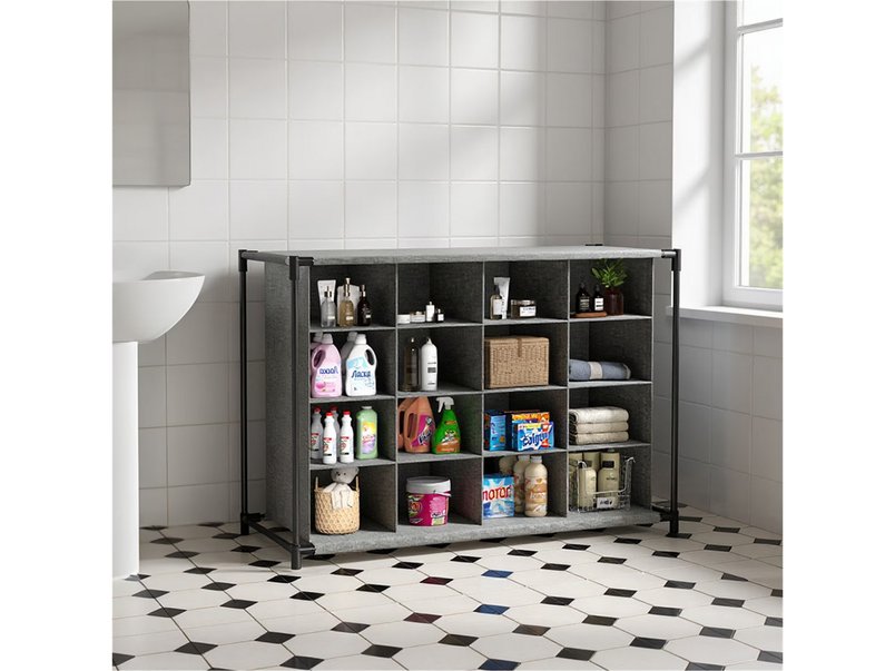 4-Tier 16-Grid Rack Storage Organizer for £6.99