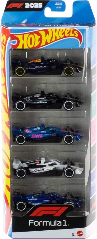 Set of 5 Officially Licensed Hot wheels Race Cars