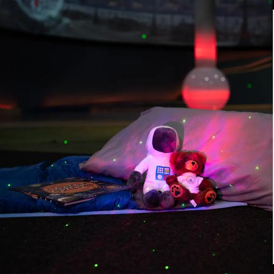 AstroSnores Sleepover - Night at the Museum in the National Space Centre planetarium