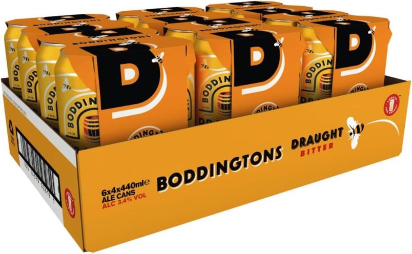 Boddingtons Draught Bitter Beer, 24 x 440ml cans for £13.11 with Voucher