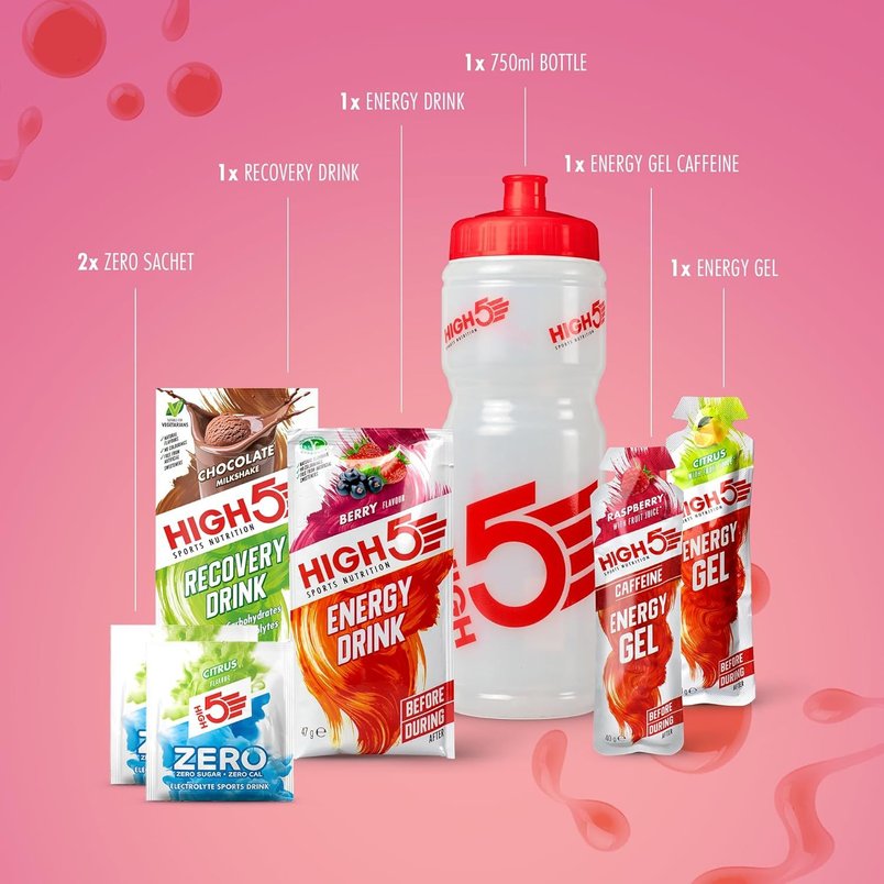 HIGH5 Starter Kit Nutrition Pack Combining Energy, Hydration & Recovery, for £3.84
