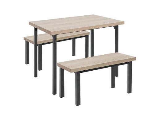 Habitat Zayn Birch Dining Set with 2 Benches for £106