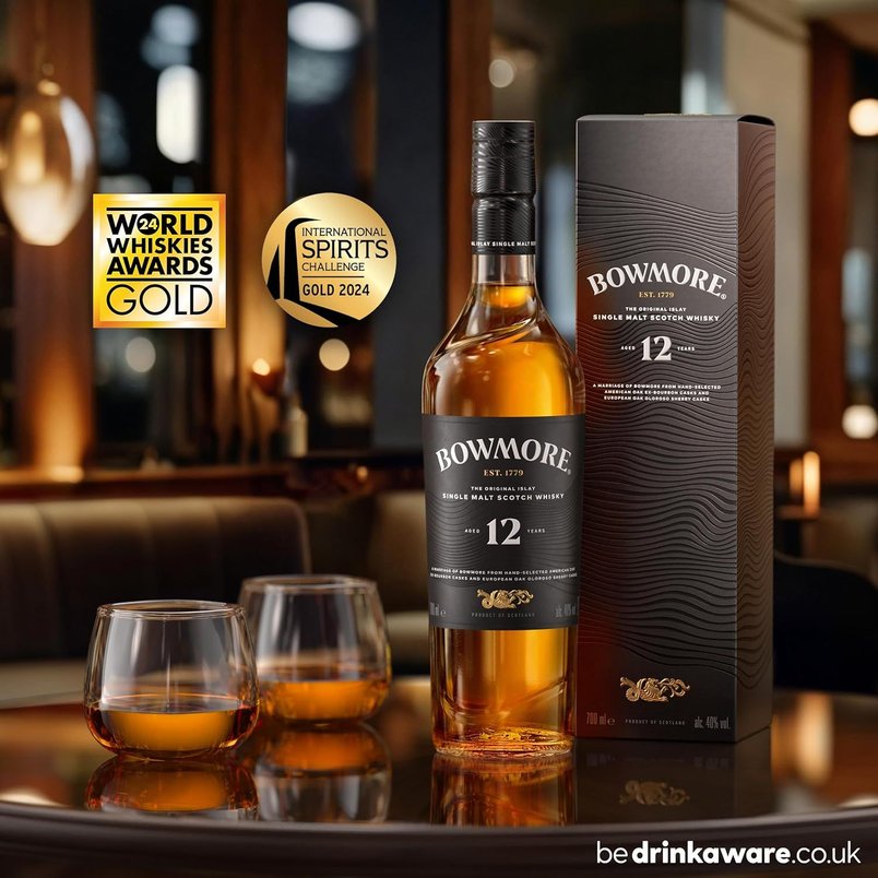 Bowmore 12 Year Old Single Malt Scotch Whisky 70cl for £33