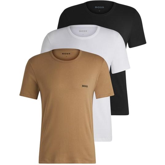 BOSS Bodywear 3 Pack Premium Cotton Mens T-Shirts for £22.50