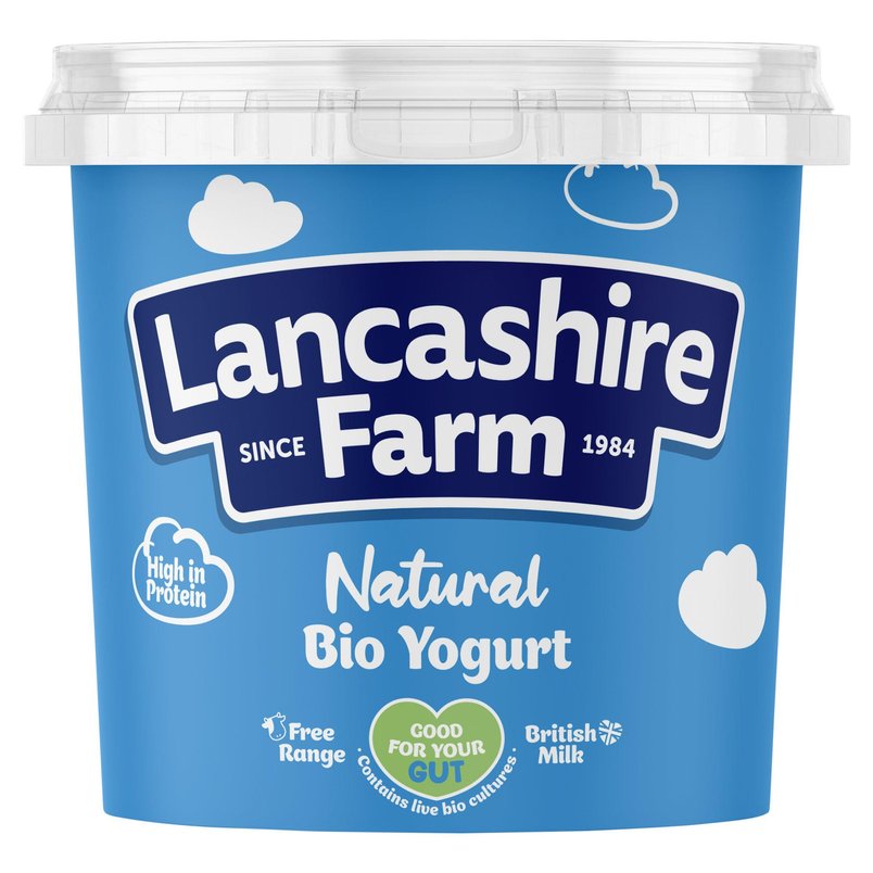 Lancashire Farm Natural Whole Milk Bio Yogurt 1kg for £1.50