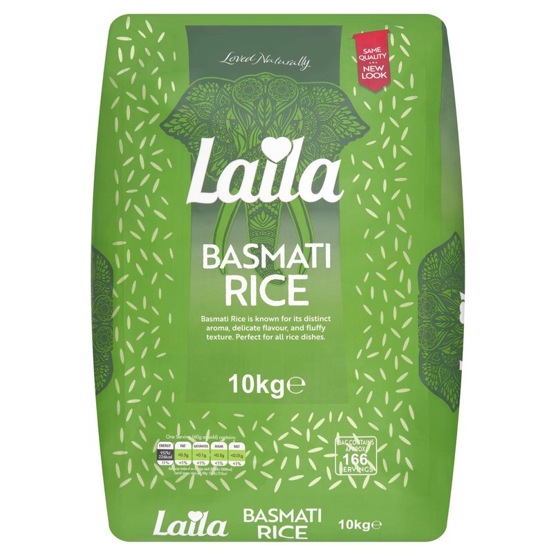 Laila Basmati Rice 10kg for £9.50 - Nectar Price