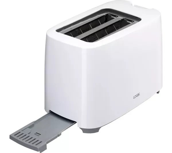 ESSENTIALS C02TW17 2-Slice Toaster - White for £6.99