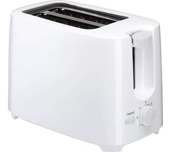 ESSENTIALS C02TW17 2-Slice Toaster - White for £6.99