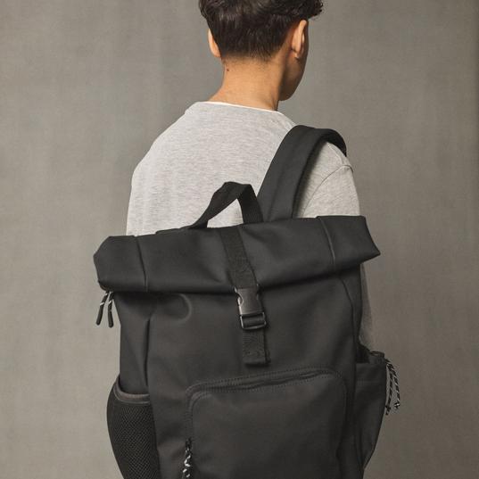 Black Roll Top Backpack for £10