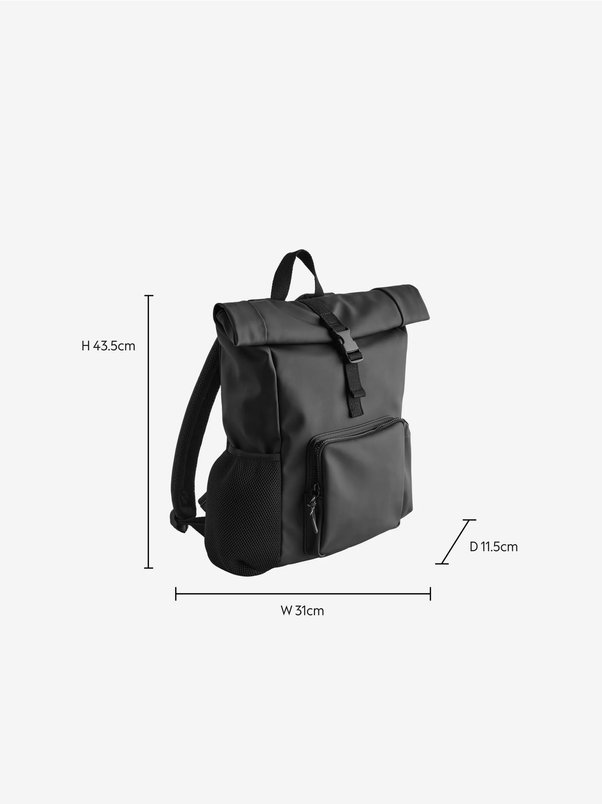 Black Roll Top Backpack for £10