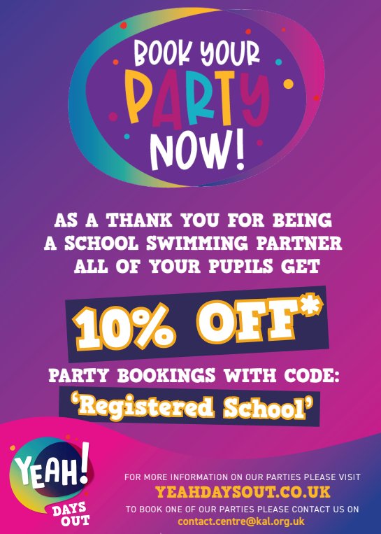 10% off parties at Yeah Days Out!