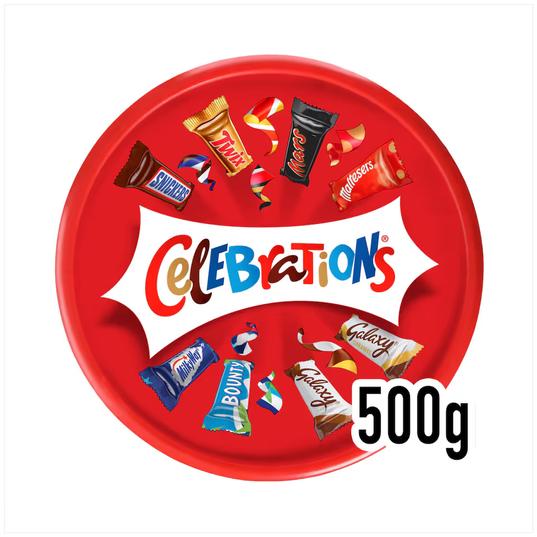 Celebrations Milk Chocolates Sharing Gift Tub 500g for £3.95  (Clubcard price)